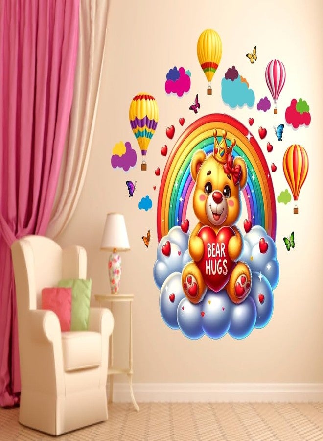 DivineDesigns ملصقات جدارية من تصميمات ديفاين ديزاينز على شكل عناق دب الباندا - Image 1